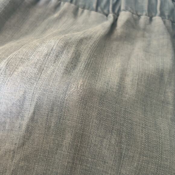 Anthropologie Cloth & Stone chambray romper Woman’s Size S Convertible Sleeve - Picture 16 of 16